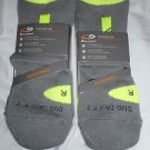 2 Pair Champion Correct Fit Basketball High Ankle Socks Arch Support Grey 6-12