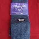 1 Pair Womens Medium Wrangler Angora Crew Boot Hiker Warm Sock 6-9 Denim USA