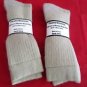 2 Pair Large Pocono Alpaca Merino Wool Heavy Hikers Crew Sock 9-12 Tan USA