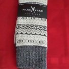 1 Pair Large Marc Ecko Cut & Sew Cotton Crew Socks 6-12 White Grey