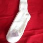 1 Pair of  Pocono Hi Bulk Acrylic Over the Calf Crew Socks 8-12 Made USA White