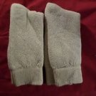 2 Pair US Army 85 % Cotton Thermal Mid Calf  Boot Sock Large 9-13 USA Khaki