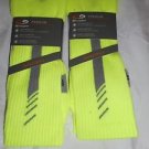 2 Pair Champion Correct Fit  Basketball Crew Socks Arch Support Yellow 6-12