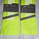 2 Pair Champion Maximum Performance Over the Calf Basketball Socks Yellow 6-12
