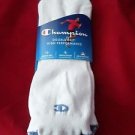 2 Pair Champion Low Profile Running White Double Dry Socks Heel Guard 6-12