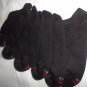 6 Pair Hanes Large No Show Casual Socks Cushion All Day Comfort Black  6-12