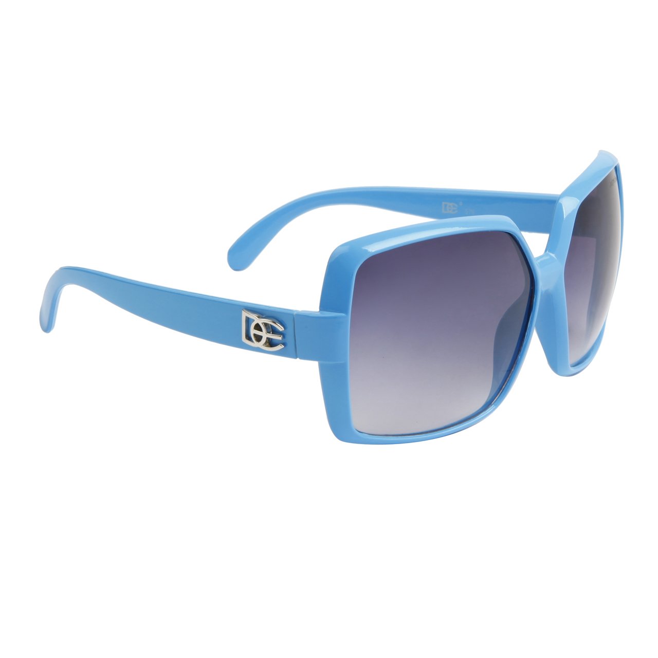 WOMEN'S LARGE DESIGNER EYEWEAR AQUA BLUE SKY SUNGLASSES TOP DEPARTMENT