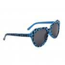 DESIGNER INSPIRED WOMEN'S SUNGLASSES BLACK N BLUE LEOPARD ANIMAL FRAME CELEBRITY SPOTTED EYE WEAR