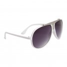 MEN'S DESIGNER INSPIRED MILLIONAIRE LOOK WHITE SUNGLASSES