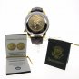1 Dollar Coin President JF Kennedy Men Watch Japan Quartz + Date & Cover Gift W1