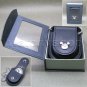 Mickey Mouse Pocket Watch Disney with Luminous Dial Chain Real Leather Pouch C60