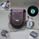 Mickey Mouse Animal Kingdom Pocket Watch Gift Set Leather Pouch + Fob Chain C59A Mickey Mouse Animal Kingdom Pocket Watch Gift Set Leather Pouch + Fob Chain C59A
