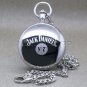 Jack Daniels Pocket Watch 2009 Edition Silver Steel Polish Men Chain Wood Box 31