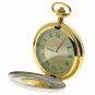 Authentic DEUTSCHE MARK Coin Pocket Watch Big 53 MM Men Gift Rotating Coin C39