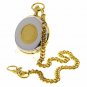 Authentic DEUTSCHE MARK Coin Pocket Watch Big 53 MM Men Gift Rotating Coin C39