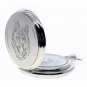 WOLF Silver Pocket Watch Gift Set Large 53mm Brass Case Chain C83