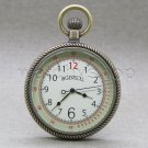 INGERSOLL Brass Pocket Watch Big 50 MM Snake Chain Lobster + Swivel Clasp NIB 47 INGERSOLL Brass Pocket Watch Big 50 MM Snake Chain Lobster + Swivel Clasp NIB 47