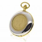 Authentic UK PENNY Coin Pocket Watch Set Big 53 MM Men Gift  C36
