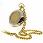 Authentic UK PENNY Coin Pocket Watch Set Big 53 MM Men Gift C36