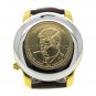 JF KENNEDY 1 Dollar Coin President Watch Japan Quartz + Date & Cover Men Gift W1