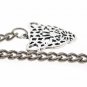 Albert Chain Pocket Watch Curb Link Chain Antique Silver Plating Fob T Bar AC13