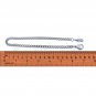 Pocket Watch Chain 14" Silver color Fob Chain Lobster Clasp Swivel Clip Men FC05