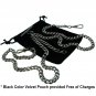 Gunmetal Double Albert Chain Pocket Watch Chain T Bar Lobster + Swivel Clips