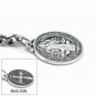 Albert Chain Pocket Watch Curb Link Chain Antique Silver Plating Fob T Bar AC43