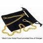 GOLD Albert Chain Pocket Watch Curb Link Chain T Bar Lobster + Swivel Clip AC33