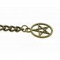 Albert Chain Pocket Watch Curb Link Chain Antique Brass Plating Fob T Bar AC27