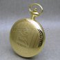 Flying Scotsman STEEL Mechanical Pocket Watch Gold Skeleton Large 50 MM NIB C01