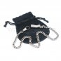 14" Pocket Watch Chain Fob Chain Antique Silver Link Belt Clip Men Accessory F58