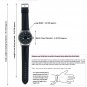 44mm STEEL Men Watch 6498 SEA-GULL ST3620 Swan-Neck Movement Sapphire Glass W416