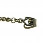 Albert Chain Pocket Watch Curb Link Chain Antique Brass Plating Fob T Bar AC28