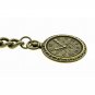 Albert Chain Pocket Watch Curb Link Chain Antique Brass Plating Fob T Bar AC26