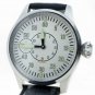 44mm STEEL Men Watch 6497 SEA-GULL ST3600 Swan-Neck Movement Sapphire Glass W409
