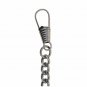Albert Chain Pocket Watch Curb Link Chain Antique Silver Plating Fob T Bar AC65