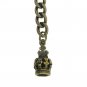 Albert Chain Pocket Watch Curb Link Chain Antique Brass Plating Fob T Bar AC60