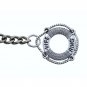 Albert Chain Pocket Watch Curb Link Chain Antique Silver Plating Fob T Bar AC35