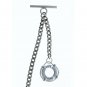 Albert Chain Pocket Watch Curb Link Chain Antique Silver Plating Fob T Bar AC35