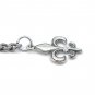 Albert Chain Pocket Watch Curb Link Chain Antique Silver Plating Fob T Bar AC49