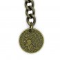 Albert Chain Pocket Watch Curb Link Chain Antique Brass Plating Fob T Bar AC46