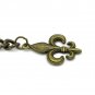Albert Chain Pocket Watch Curb Link Chain Antique Brass Plating Fob T Bar AC48