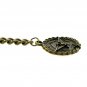 Albert Chain Pocket Watch Curb Link Chain Antique Brass Plating Fob T Bar AC22