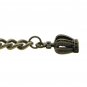 Albert Chain Pocket Watch Curb Link Chain Antique Brass Plating Fob T Bar AC23