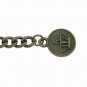 Albert Chain Pocket Watch Curb Link Chain Antique Brass Plating Fob T Bar AC37