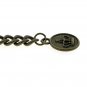 Albert Chain Pocket Watch Curb Link Chain Antique Brass Plating Fob T Bar AC37