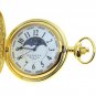 Sun & Moon GOLD Quartz Pocket Watch Roman Numbers Chain Gift Box Men Gift P52GA
