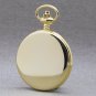 Sun & Moon GOLD Quartz Pocket Watch Roman Numbers Chain Gift Box Men Gift P52GA