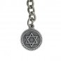 Albert Chain Silver Pocket Watch Curb Link Chain + Star Medal Fob T Bar AC74